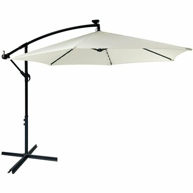 Avenberg Velký polohovatelný slunečník Sunny LED 300, béžová