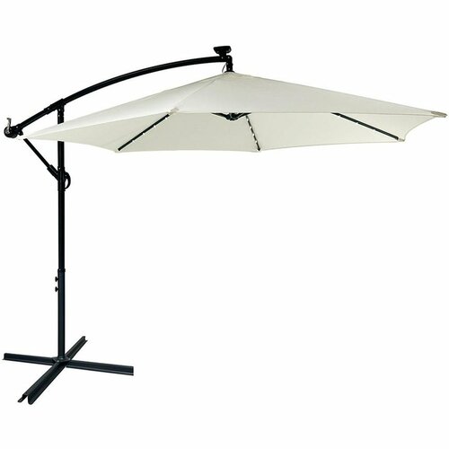 Avenberg Velký polohovatelný slunečník Sunny LED 300, béžová