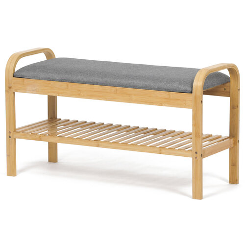 Autronic DR-N1016 GREY2 Omara za čevlje staburetom, 91 x 51 x 34 cm