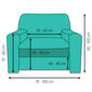 4Home Comfort Multielasztikus fotelhuzat barna, 70 - 110 cm