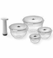 Compactor Set 5 caserole de plastic pentru păstrarea în vid a alimentelor Aspi Fresh Compactor Set 5 caserole de plastic pentru păstrarea în vid a alimentelor Aspi Fresh