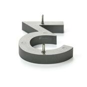 Hliníkové domovní číslo 0, 3D broušený  povrch