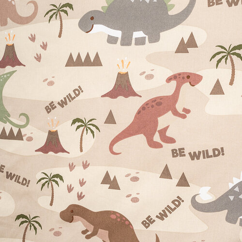 4Home Otroška bombažna posteljnina za otroškoposteljo Dino world, 100 x 135 cm, 40 x 60 cm