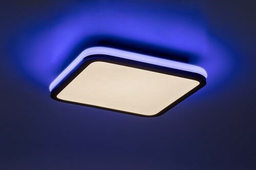 Rabalux 71399 funkčné stropné LED svietidlo Serkan 43W, čierna/biela