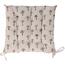 Sitzkissen gesteppt Palmen Beige, 40 x 40 cm