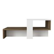 Konferenčný stolík Chain White and Walnut