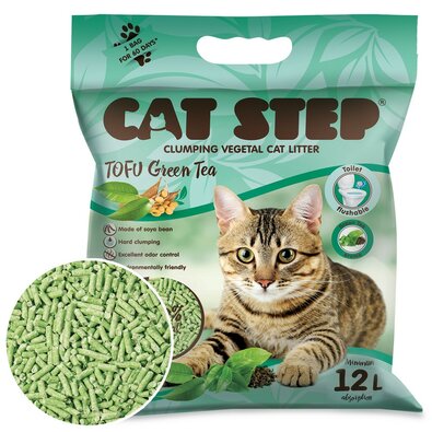 Cat Step Grudkująca ściółka Tofu Green Tea 5,4 kg, 12 l