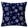 Domarex Dekorativní povlak na polštář Snowflakes navy, 40 x 40 cm