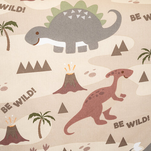 4Home Otroška bombažna posteljnina za otroškoposteljo Dino world, 100 x 135 cm, 40 x 60 cm