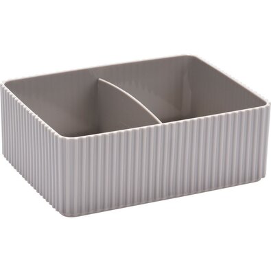 Organizator cosmetice Stripe maro, 16 x 12 cm