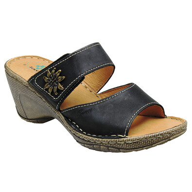 Damskie  klapki,rozmiar 37, czarne