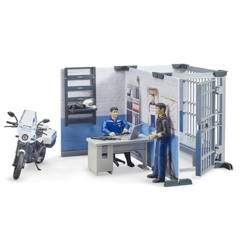 Bruder 62732 BWorld Policijska postaja z motorjem,1:16