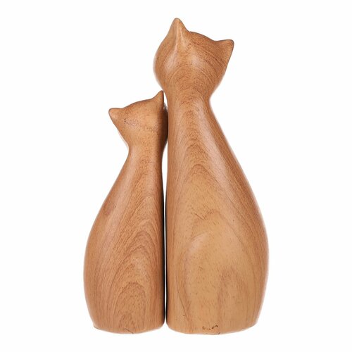 Dekoration „Katzen“, 11 x 6 x 17 cm, 2er-Set, Polyresin