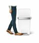 Simplehuman pedálos szemetes 45 l, fehér