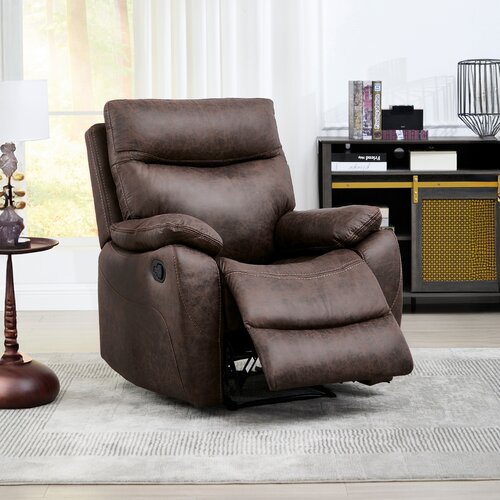 Polohovacie kreslo 4092 BR3, vintage, hnedá
