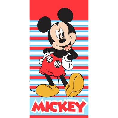 Otroška brisača Mickey Mouse Vedno z nasmehom, 70x 140 cm