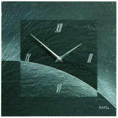 AMS 9518 zegar ścienny z łupka, 30 x 30 cm