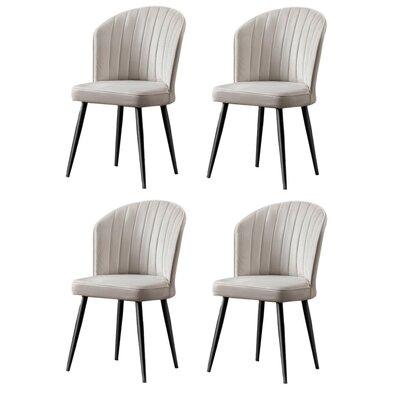 Esszimmerstuhl-Set Rubi Cream, 4 Stück