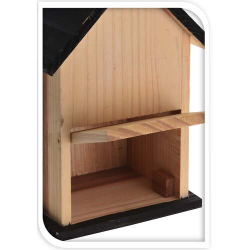 Ptičja hišica Bird house rjava, 15,5 x 13 x 22 cm