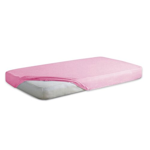 Babymatex Otroška neprepustna jersey rjuha roza,70 x 140 cm
