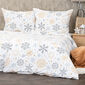 4Home Flanell-Bettwäsche Frosty snowflakes, 140 x 220 cm, 70 x 90 cm