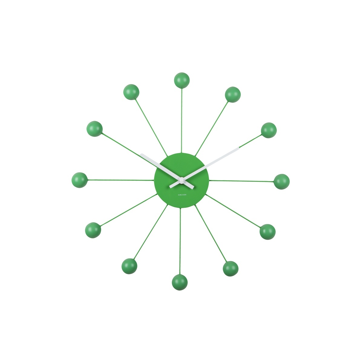 Karlsson 5977BG dizajnové nástenné hodiny zelené,priemer 40 cm