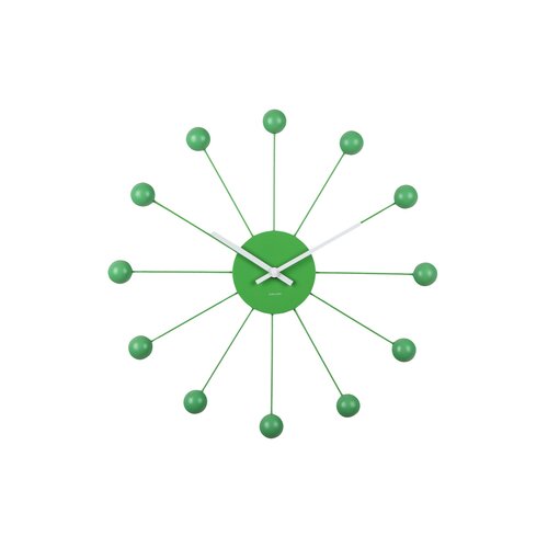 Karlsson 5977BG designerski zegar ścienny zielony,średnica 40 cm