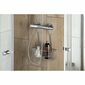 AQUALINE 37006 Chrome line Duschablage, hängend für Mischbatterie, silber
