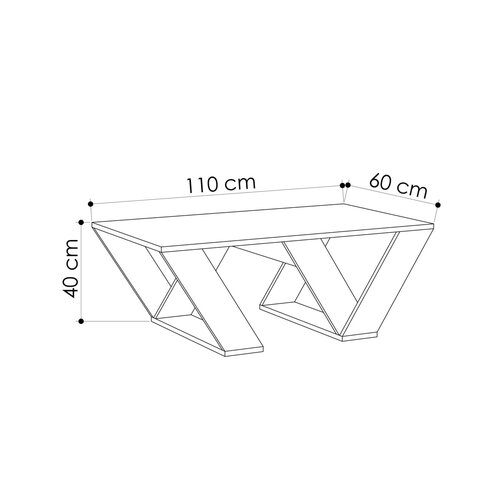 Masă de cafea Pipra White