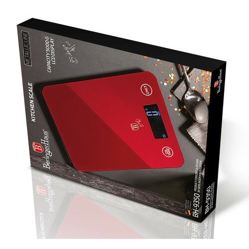 Berlinger Haus Waga kuchenna cyfrowa Burgundy Metallic Line, 5 kg