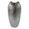 Wazon ceramiczny srebrny Silver dots srebrny, 29 cm