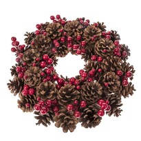 Wieniec bożonarodzeniowy Red Berries, 35 cm,