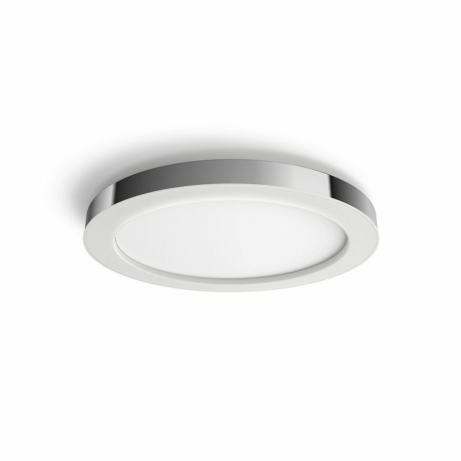 Levně Hue LED White Ambiance Stropní koupelnové svítidlo Philips Adore BT 34184/11/P6 40W 2400lm 2200-6500K IP44 24V, chromové s dálkovým ovladačem a Bluetooth