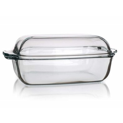 Tavă de copt pătrată din sticlă Simax, 5,5 l