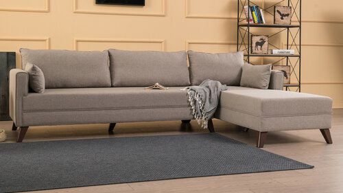 Sofa narożna Bella Narożnik prawy 1 Kremowy