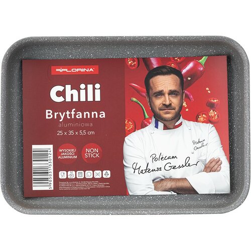 Florina Aluminium-Ofenbräter Chili 25 × 35 × 5,5 cm