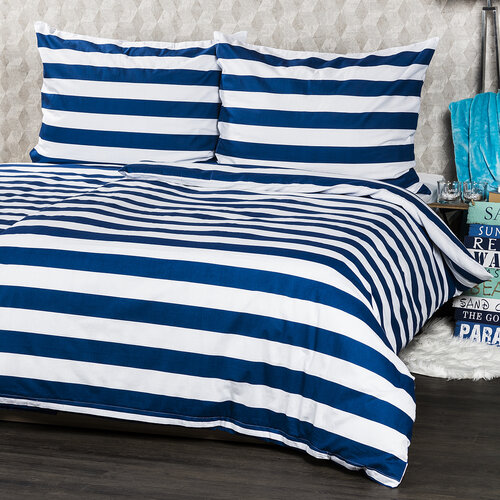 Lenjerie de pat din bumbac 4Home Navy, 140 x 200cm, 70 x 90 cm