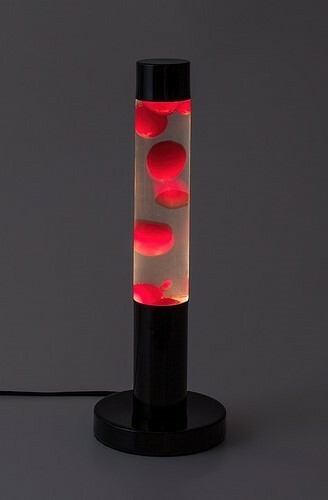 Rabalux 76028 dekoracyjna lampa stołowa LEDLavastic, czerwona