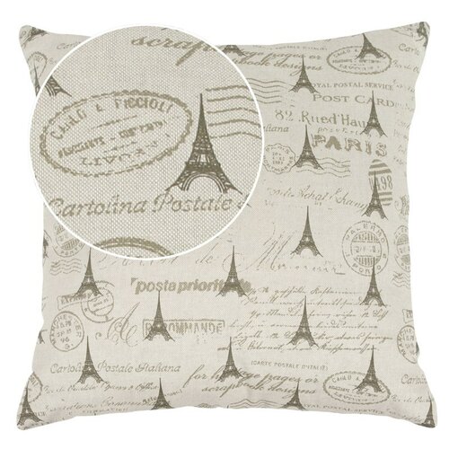 Pernă Ivo Paris, culoare bej, 45 x 45 cm