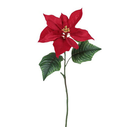Umělá Poinsettia červená, 51 cm