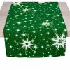 Vianočný behúň Hviezdy zelená, 40 x 85 cm