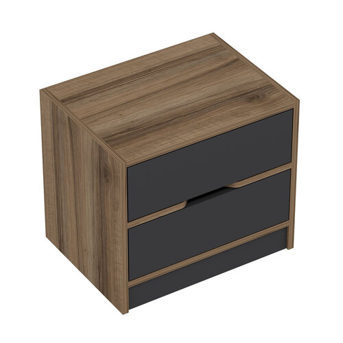 Noční stolek Elina Walnut Anthracite