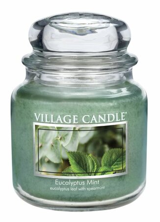 Village Candle Vonná svíčka Eukalyptus a máta - Eucalyptus mint, 397 g