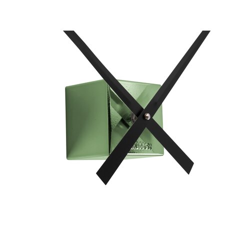 Karlsson KA5974DG designerski zegar ściennysamoprzylepny zielony, średnica  80 cm