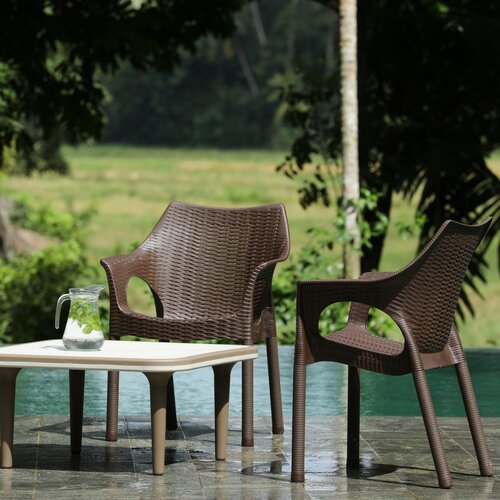 Kunstrattan-Sessel Cambridge Dark Brown  61 x 54 x 80 cm