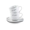 Lamart LT9016 2-delni set skodelic s podstavkomDine, 190 ml