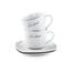 Lamart LT9016 2-delni set skodelic s podstavkomDine, 190 ml