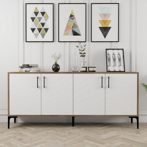Kiev Walnut and White szekrény