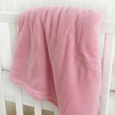 B.E.S. Petrovice Kinderdecke Mikroflanell exclusive,  Rosa, 110 x 140 cm