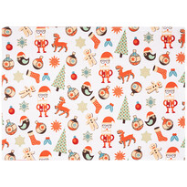 Різдвяний сервірувальний килимок Ельфи та ялинки, 33 x 45 см